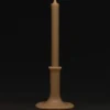 Ambre (amber) – taps toelopende kaars