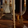Ambre (amber) – taps toelopende kaars