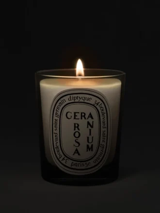 Geranium rosa – klassieke kaars